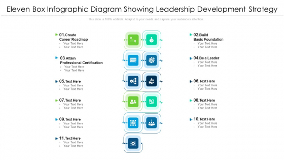 Eleven Box Infographic Diagram Showing Leadership Development Strategy Ppt PowerPoint Presentation File Outfit PDF Eleven Box Infographic Diagram Showing Leadership Development Strategy Ppt PowerPoint Presentation File Outfit PDF