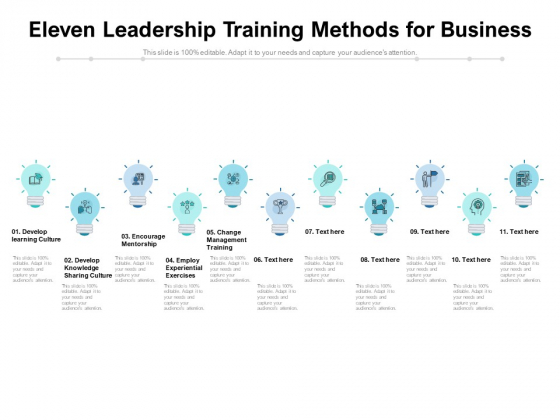 Eleven Leadership Training Methods For Business Ppt PowerPoint Presentation Model Skills PDF Eleven Leadership Training Methods For Business Ppt PowerPoint Presentation Model Skills PDF