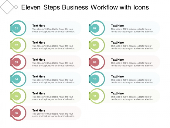 Eleven Steps Business Workflow With Icons Ppt PowerPoint Presentation Infographics Graphics Download