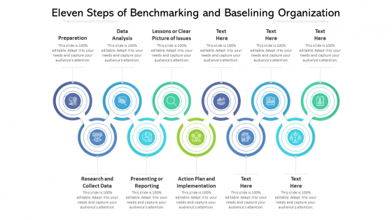 Eleven Steps Of Benchmarking And Baselining Organization Ppt PowerPoint Presentation Gallery Outfit PDF