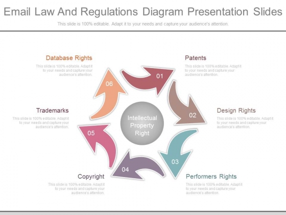 Email Law And Regulations Diagram Presentation Slides Email Law And Regulations Diagram Presentation Slides