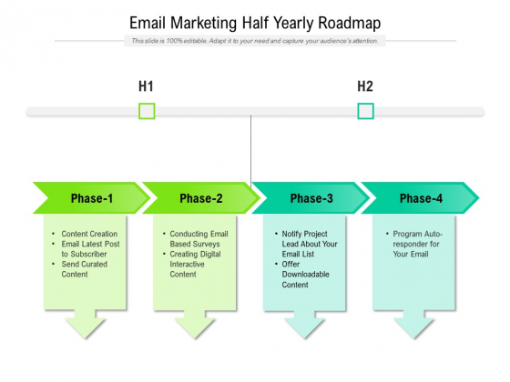 Email Marketing Half Yearly Roadmap Graphics Email Marketing Half Yearly Roadmap Graphics
