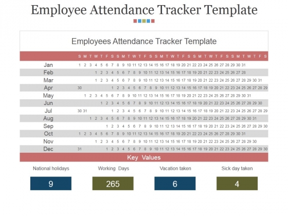 employee attendance tracker template