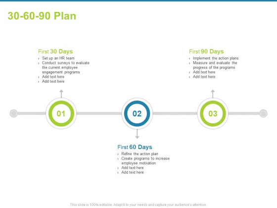 Employee Engagement Activities Company Success 30 60 90 Plan Ppt Professional Brochure PDF