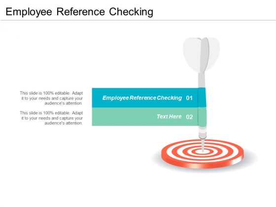 Employee Reference Checking Ppt PowerPoint Presentation Gallery Designs Cpb