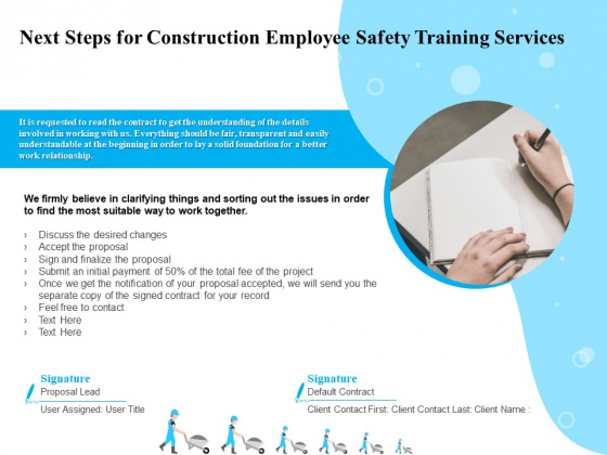 Employee Safety Health Training Program Next Steps For Construction Employee Training Services Sample PDF Employee Safety Health Training Program Next Steps For Construction Employee Training Services Sample PDF