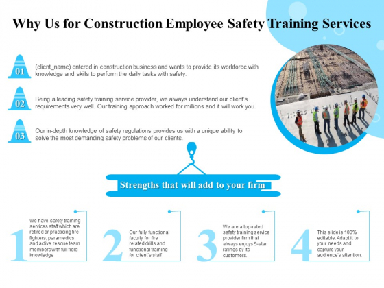 Employee Safety Health Training Program Why Us For Construction Employee Safety Services Themes PDF Employee Safety Health Training Program Why Us For Construction Employee Safety Services Themes PDF