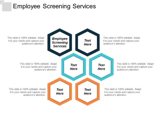 Employee Screening Services Ppt PowerPoint Presentation Inspiration Objects Cpb