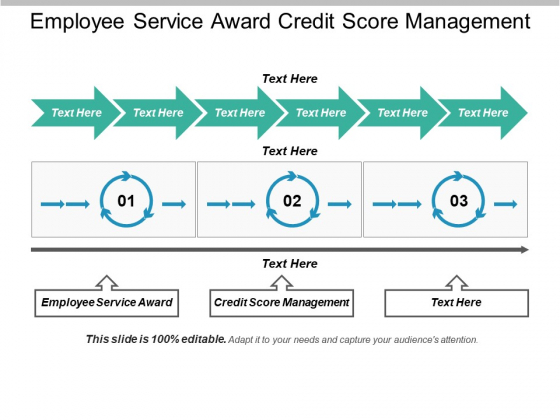 Employee Service Award Credit Score Management Ppt PowerPoint Presentation Layouts Show