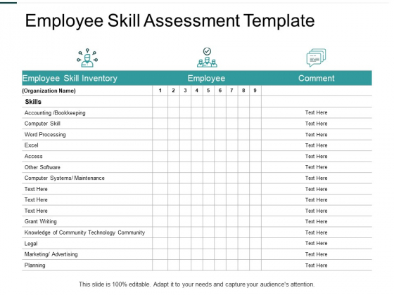 Employee Skill Assessment Template Accounting Ppt PowerPoint Presentation Model File Formats