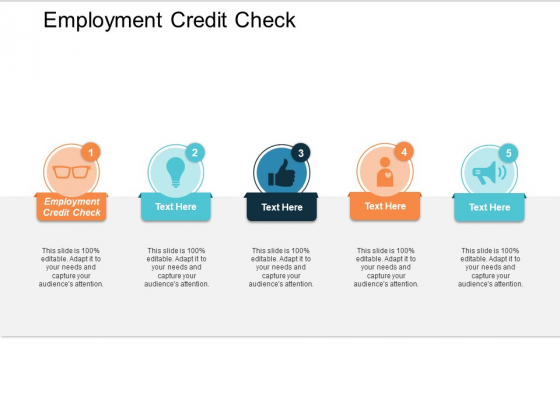 Employment Credit Check Ppt Powerpoint Presentation Icon Graphics Cpb