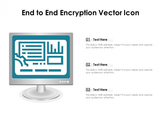 End To End Encryption Vector Icon Ppt PowerPoint Presentation Gallery Show PDF