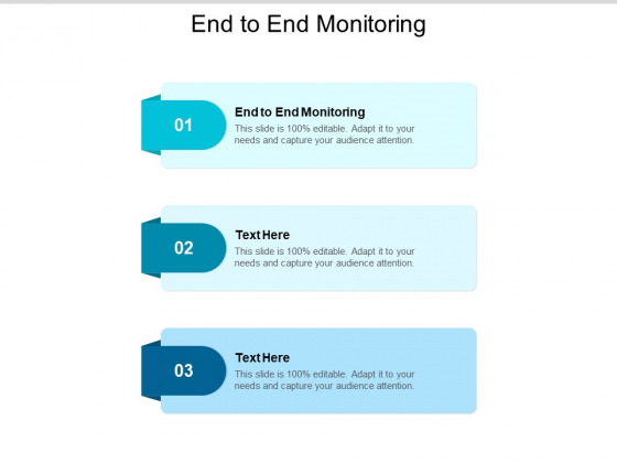 End To End Monitoring Ppt PowerPoint Presentation Ideas Cpb