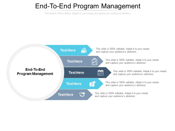 End To End Program Management Ppt PowerPoint Presentation Show Images Cpb Pdf