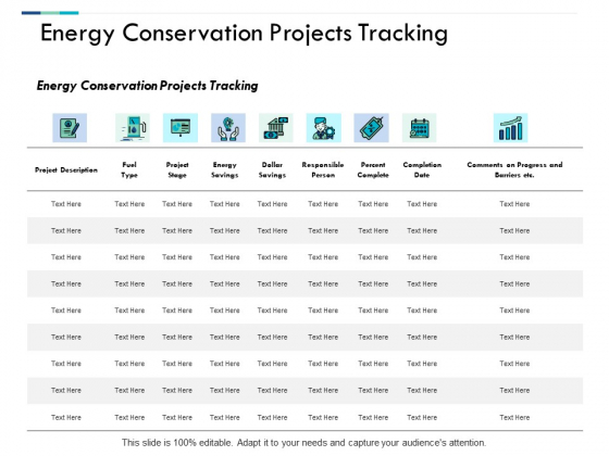 Energy Conservation Projects Tracking Ppt PowerPoint Presentation Layouts Gallery Energy Conservation Projects Tracking Ppt PowerPoint Presentation Layouts Gallery