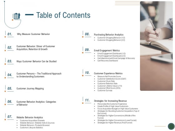 Enhance Profit Client Journey Analysis Table Of Contents Ppt Layouts Information PDF Enhance Profit Client Journey Analysis Table Of Contents Ppt Layouts Information PDF