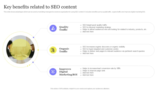 Enhancing Digital Visibility Using SEO Content Strategy Key Benefits Related To SEO Content Summary PDF