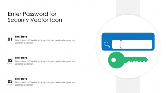 Enter Password For Security Vector Icon Ppt PowerPoint Presentation File Professional PDF