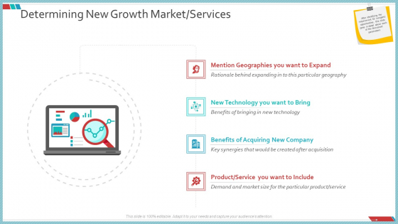 Enterprise Action Plan For Growth Determining New Growth Market Services Mockup PDF