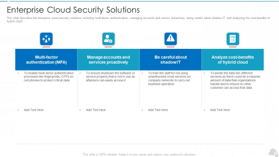 Enterprise Cloud Security Solutions Cloud Computing Security IT Ppt Professional Slide Download PDF Enterprise Cloud Security Solutions Cloud Computing Security IT Ppt Professional Slide Download PDF