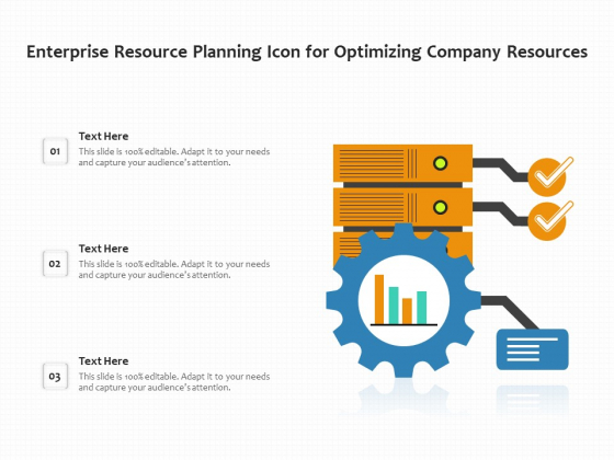 Enterprise Resource Planning Icon For Optimizing Company Resources Ppt PowerPoint Presentation File Outline PDF
