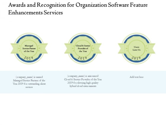 Enterprise Software Development Service Awards And Recognition For Organization Feature Enhancements Formats PDF Enterprise Software Development Service Awards And Recognition For Organization Feature Enhancements Formats PDF