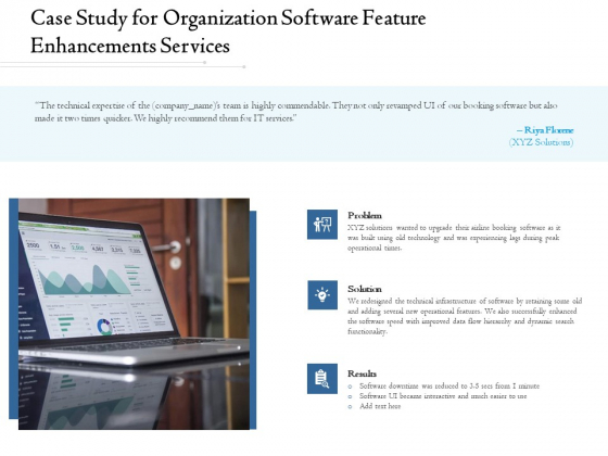 Enterprise Software Development Service Case Study For Organization Feature Enhancements Background PDF Enterprise Software Development Service Case Study For Organization Feature Enhancements Background PDF