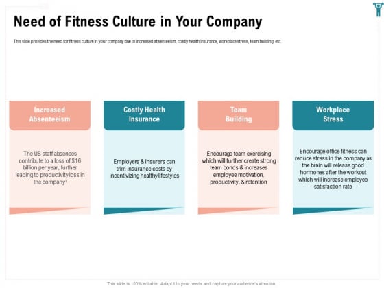 Enterprise Wellbeing Need Of Fitness Culture In Your Company Icons PDF Enterprise Wellbeing Need Of Fitness Culture In Your Company Icons PDF