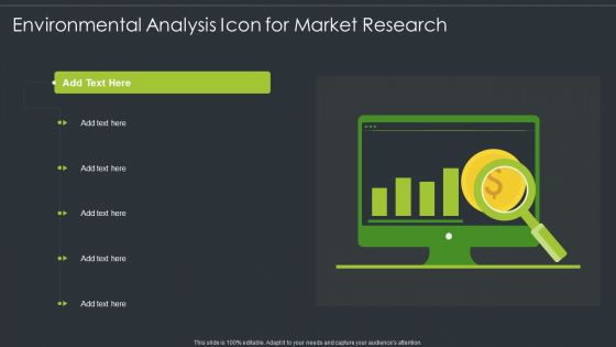 Environmental Analysis Icon For Market Research Microsoft PDF