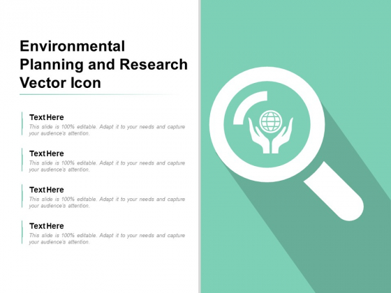 Environmental Planning And Research Vector Icon Ppt PowerPoint Presentation Inspiration Example