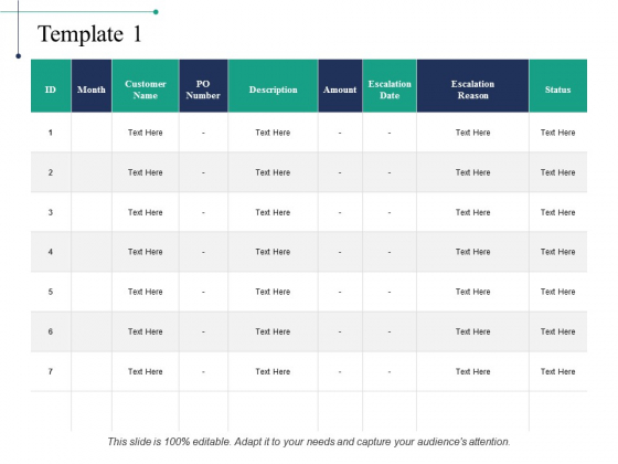 Escalation Matrix Template - Slide Geeks