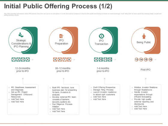 Escape Plan Venture Capitalist Initial Public Offering Process Ppt File Show PDF Escape Plan Venture Capitalist Initial Public Offering Process Ppt File Show PDF