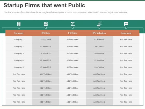 Escape Plan Venture Capitalist Startup Firms That Went Public Ppt Infographics Master Slide PDF Escape Plan Venture Capitalist Startup Firms That Went Public Ppt Infographics Master Slide PDF