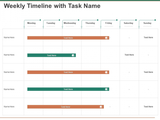 Escape Plan Venture Capitalist Weekly Timeline With Task Name Ppt Outline Demonstration Escape Plan Venture Capitalist Weekly Timeline With Task Name Ppt Outline Demonstration