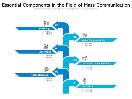 Essential Components In The Field Of Mass Communication Ppt PowerPoint Presentation Gallery Master Slide PDF Essential Components In The Field Of Mass Communication Ppt PowerPoint Presentation Gallery Master Slide PDF