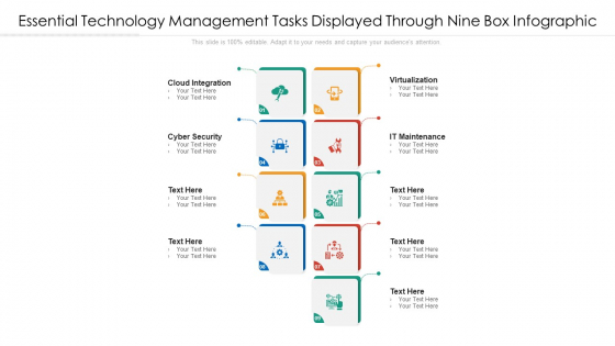 Essential Technology Management Tasks Displayed Through Nine Box Infographic Ppt PowerPoint Presentation File Clipart PDF Essential Technology Management Tasks Displayed Through Nine Box Infographic Ppt PowerPoint Presentation File Clipart PDF