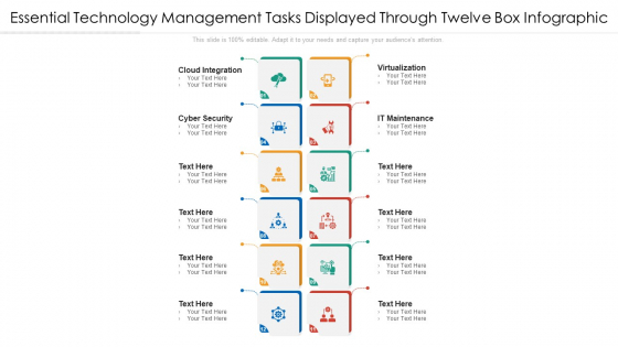 Essential Technology Management Tasks Displayed Through Twelve Box Infographic Ppt PowerPoint Presentation File Pictures PDF Essential Technology Management Tasks Displayed Through Twelve Box Infographic Ppt PowerPoint Presentation File Pictures PDF