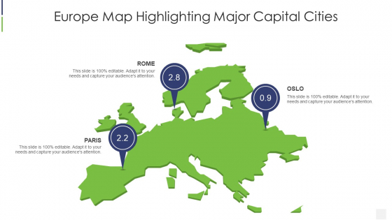 Europe Map Highlighting Major Capital Cities Portrait PDF Europe Map Highlighting Major Capital Cities Portrait PDF