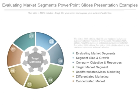 Evaluating Market Segments Powerpoint Slides Presentation Examples Evaluating Market Segments Powerpoint Slides Presentation Examples