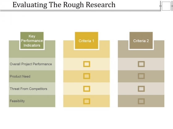 Evaluating The Rough Research Ppt PowerPoint Presentation Inspiration Evaluating The Rough Research Ppt PowerPoint Presentation Inspiration