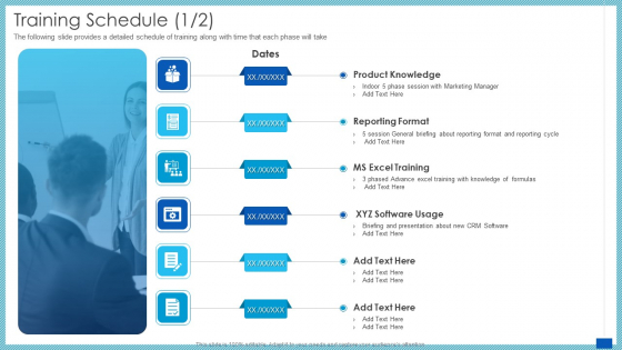 Evaluation Evolving Advanced Enterprise Development Marketing Tactics Training Schedule Format Slides PDF