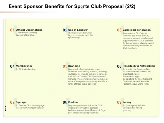 Event Sponsor Benefits For Sports Club Proposal Price Ppt PowerPoint Presentation Model Example File PDF Event Sponsor Benefits For Sports Club Proposal Price Ppt PowerPoint Presentation Model Example File PDF
