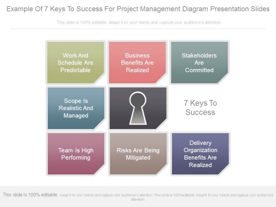 Example Of 7 Keys To Success For Project Management Diagram Presentation Slides Example Of 7 Keys To Success For Project Management Diagram Presentation Slides