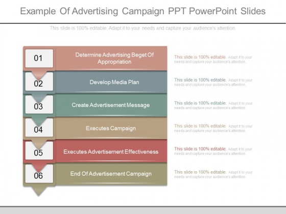 example of advertising campaign ppt powerpoint slides campaign plan template