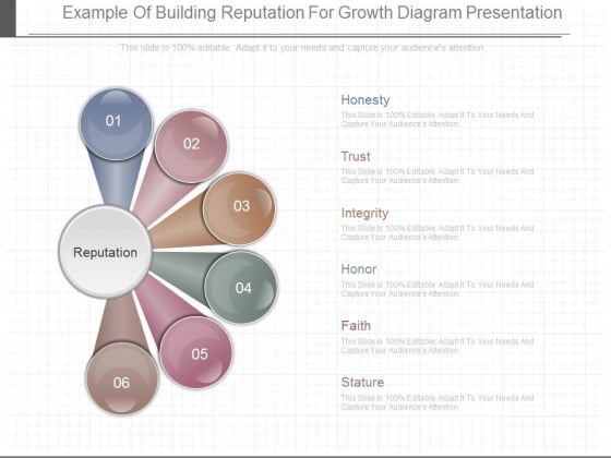 Example Of Building Reputation For Growth Diagram Presentation Example Of Building Reputation For Growth Diagram Presentation