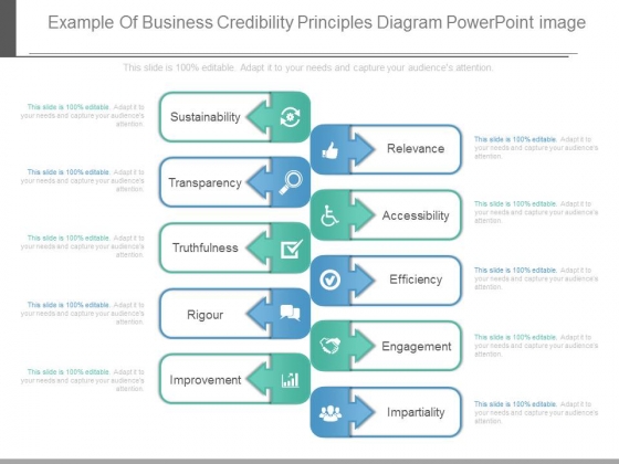Example Of Business Credibility Principles Diagram Powerpoint Image Example Of Business Credibility Principles Diagram Powerpoint Image