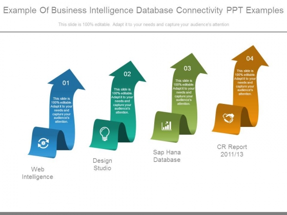 Example Of Business Intelligence Database Connectivity Ppt Examples