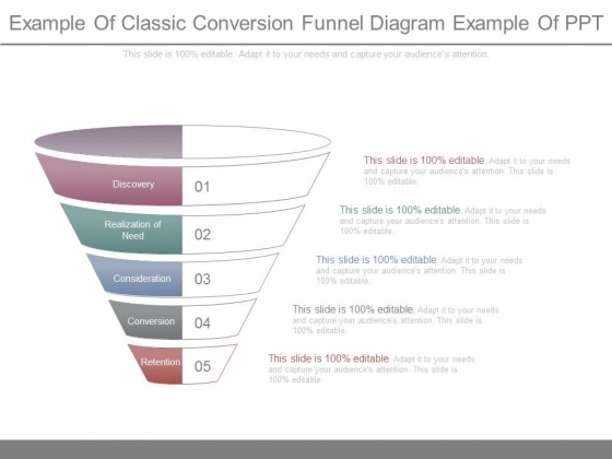 Example Of Classic Conversion Funnel Diagram Example Of Ppt Example Of Classic Conversion Funnel Diagram Example Of Ppt