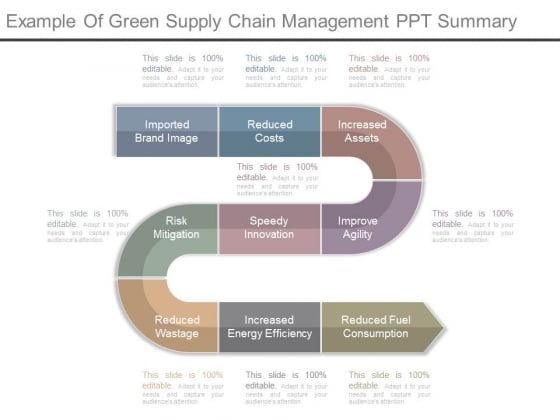 Example Of Green Supply Chain Management Ppt Summary