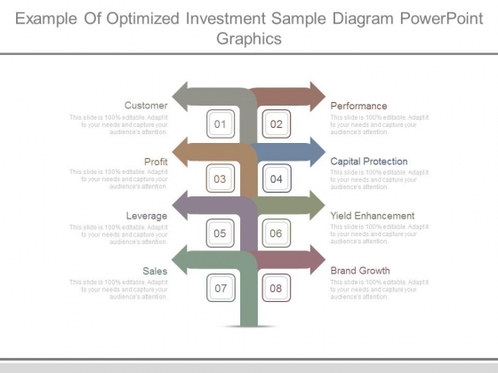 Example Of Optimized Investment Sample Diagram Powerpoint Graphics Example Of Optimized Investment Sample Diagram Powerpoint Graphics